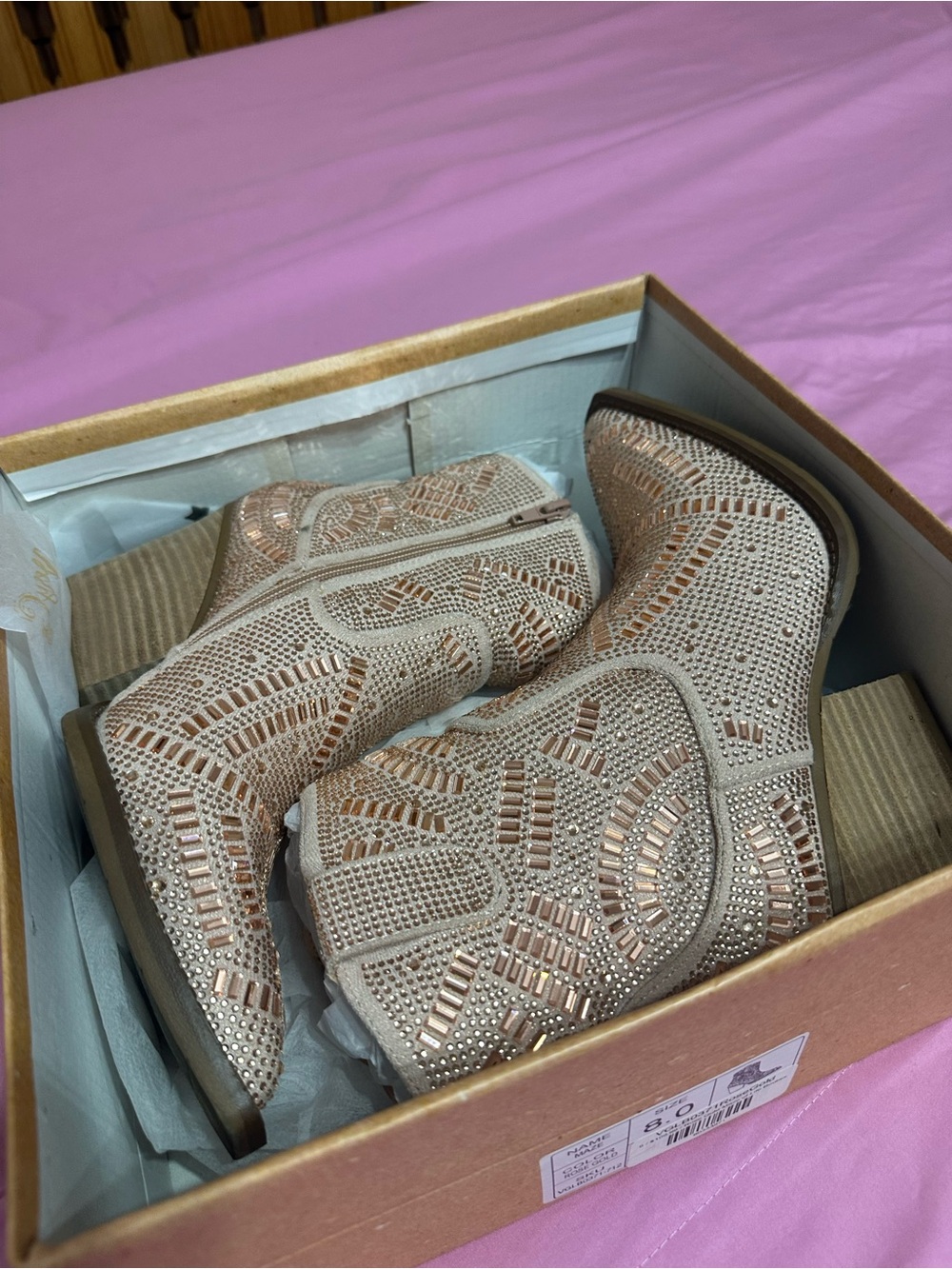 Very G - Rose Gold Women’s Booties - Size 8
